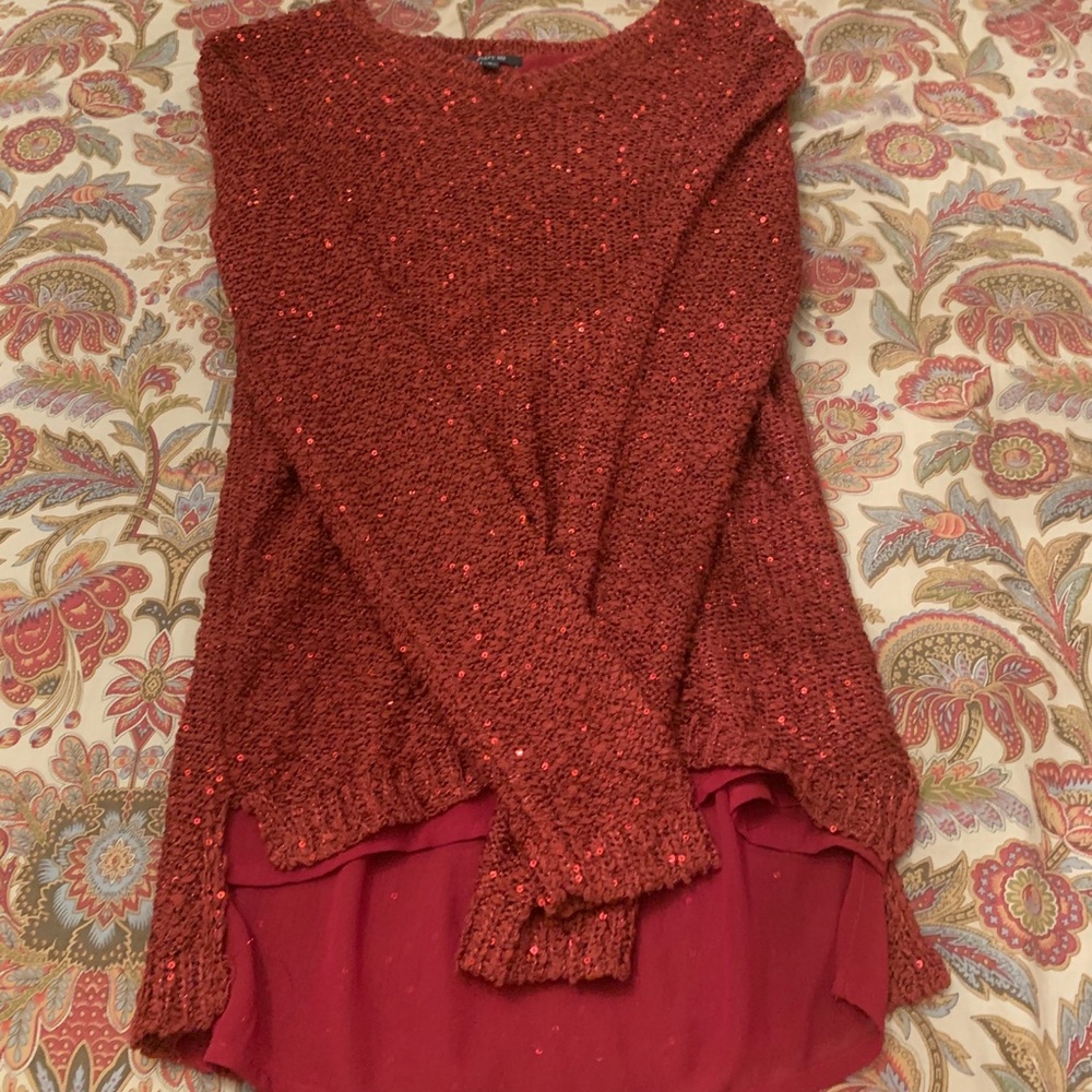 Red Long sleeve top